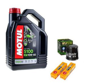 Olej Motul + Filtr + wiece NGK YAMAHA MT-07 14-17r. - 2861763131