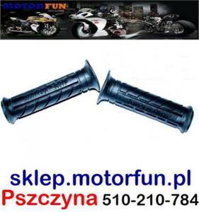 Manetki kierownicy czarne guma sport - 2833197289