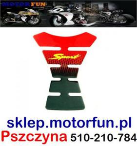 Tankpad Naklejka na Zbiornik SPORT CZERWONY - 2833197397