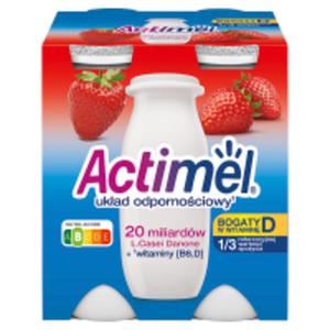 Danone Actimel Mleko fermentowane o smaku truskawkowym - 2825229697