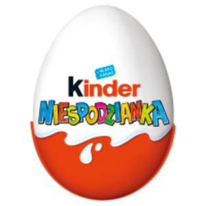 Kinder Niespodzianka Sodkie jajko z niespodziank pokryte czekolad mleczn - 2867514043