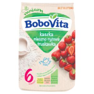 BoboVita kaszka mleczno-ryowa o smaku truskawkowym po 6 miesicu