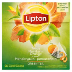 Lipton Green Tea Herbata Zielona z Pomaracz i Mandarynk - 2825229488