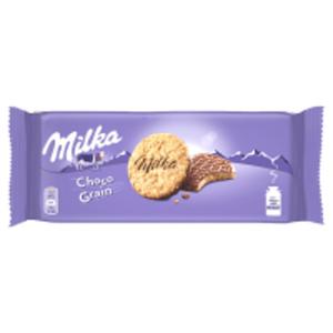 Milka Choco Grains Ciastka z patkami owsianymi oblane czekolad mleczn - 2833974570