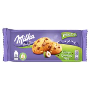 Milka Pieguski Ciasteczka z kawakami czekolady mlecznej z mleka alpejskiego i orzechami - 2833974569