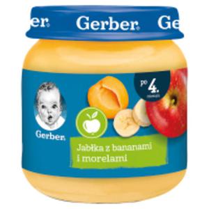 Gerber Deserek Jabka z morelami i bananami po 4 miesicu - 2860193138