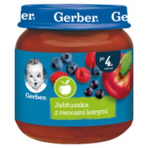 Gerber Deserek Jabuszka z owocami lenymi po 4 miesicu - 2860193139