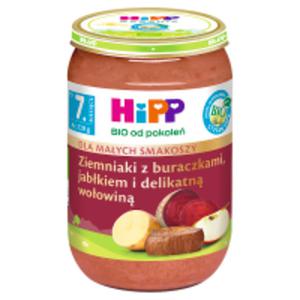 HiPP BIO Ziemniaki z buraczkami jabkiem i delikatn woowin po 7. miesicu - 2850210695