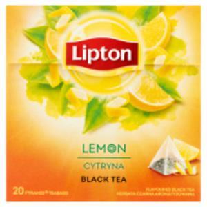 Lipton Herbata czarna aromatyzowana cytryna piramidki - 2860192167