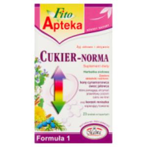 Fito Apteka Formua 1 Cukier-Norma Suplement diety Herbatka zioowa - 2860191906