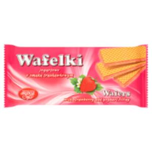 Wadowice Skawa Wafelki jogurtowe o smaku truskawkowym - 2867514702