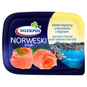 Mlekpol Norweski smak Serek topiony z ososiem i koprem - 2860193399
