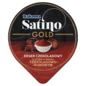 Bakoma Satino Gold Deser czekoladowy z sosem o smaku czekoladowo-rumowym - 2860193754