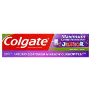 Colgate Maximum Cavity Protection Mild Mint Junior 6+ lat Pasta z zawartoci fluoru i wapnia - 2867514423