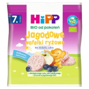 HiPP BIO Jagodowe wafelki ryowe po 7. miesicu - 2850210976