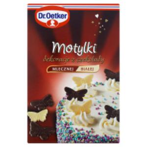 DR.O. Dr. Oetker Motylki Dekoracje z czekolady mlecznej i biaej - 2860192866