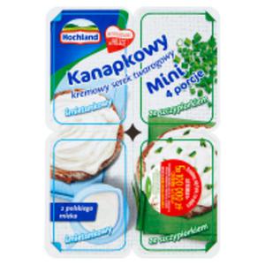 Hochland Kanapkowy mini serek twarogowy mietankowy i ze szczypiorkiem - 2867513917