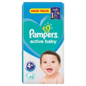 Pampers Active Baby Rozmiar 4+, waga 10-15 kg - 2867512311