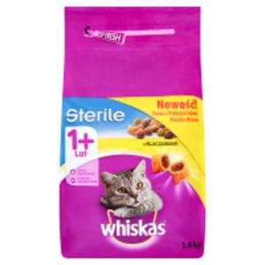 Whiskas Sterile z kurczakiem Przepyszne paszteciki Karma penoporcjowa 1+ lat - 2867512693