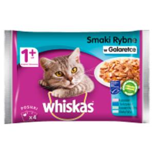 Whiskas 1+ lat Karma penoporcjowa smaki rybne w galaretce - 2867513334