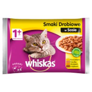 Whiskas 1+ lat Karma penoporcjowa smaki drobiowe w sosie - 2867515128