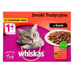 Whiskas 1+ lat Karma penoporcjowa smaki tradycyjne w sosie - 2867513335