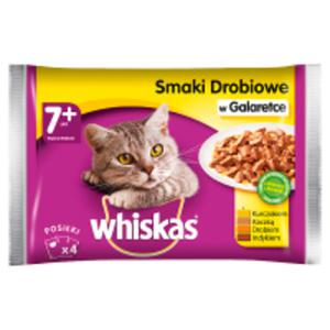 Whiskas 7+ lat Karma penoporcjowa smaki drobiowe w galaretce - 2867514732