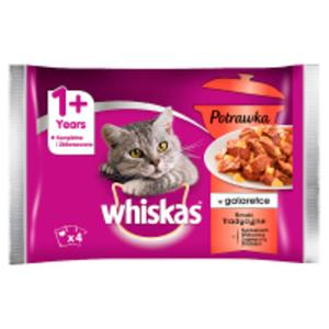 Whiskas 1+ lat Karma penoporcjowa potrawka w galaretce smaki tradycyjne - 2867512512