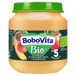 BoboVita Bio Jabka z nektarynk i bananem po 5 miesicu - 2867515417