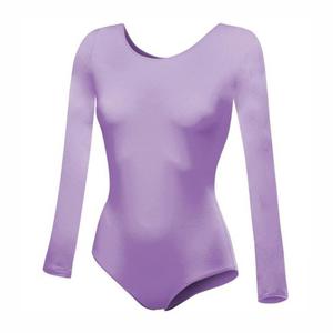 Body treningowe z dugim rkawem B100D wrzosowe - wrzosowy - 2824736960