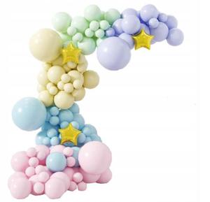 Girlanda balony zestaw uk urodziny pastelowe - 2869966333
