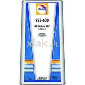 Lakier bezbarwny GLASURIT 923-630 HS VOC najwyszy poysk 5L - 2859537381