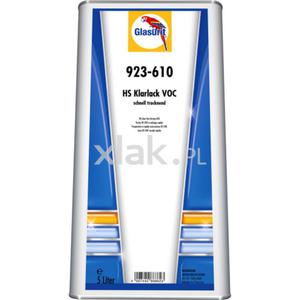 Lakier bezbarwny GLASURIT 923-610 HS VOC szybkoschncy 5L - 2859537383