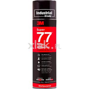 Uniwersalny klej w aerozolu 3M Super 77 kontaktowy Spray 500ml - 2859539094