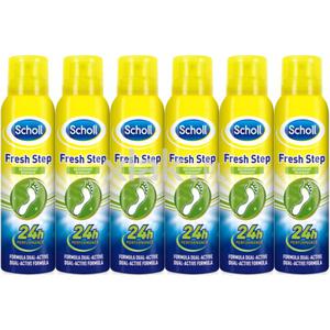 Dezodorant do stp SCHOLL Fresh Step 24h antyperspirant Spray 6 x 150ml - 2878014345