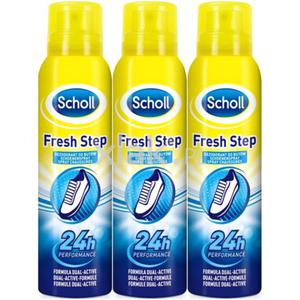 Dezodorant do butw SCHOLL Fresh Step 24h antyperspirant Spray 3 x 150ml - 2878014346