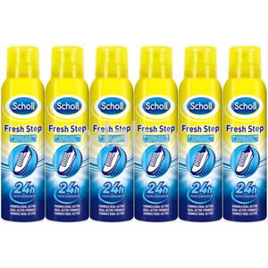 Dezodorant do butw SCHOLL Fresh Step 24h antyperspirant Spray 6 x 150ml - 2878014347