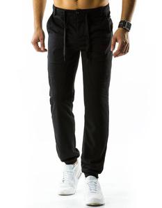 Spodnie mskie dresowe baggy czarne (ux0819) - Czarny
