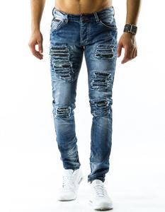 Spodnie jeansowe mskie niebieskie (ux0850)