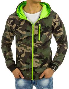 Bluza mska rozpinana woodland camo (bx2248) - Woodland camo jasny