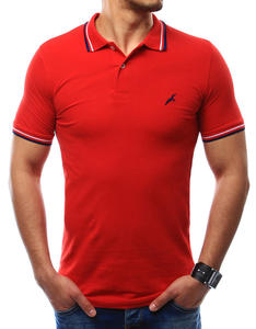 Koszulka polo mska czerwona (px0109) - Czerwony - 2849961675