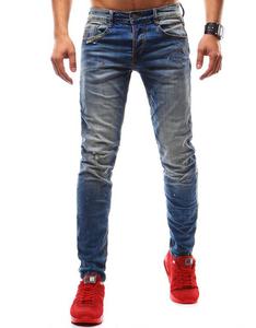 Spodnie jeansowe mskie niebieskie (ux0930) - 2850539732