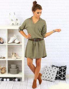 Sukienka Avantii oliwkowa (ey0109) - Khaki - 2856536600
