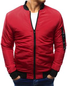 Kurtka męska bomber jacket czerwona (tx1941) - Czerwony - 2856763405