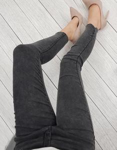 Spodnie jeansowe damskie grafitowe (uy0055) - 2857439248