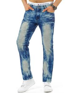 Spodnie jeansowe mskie niebieskie (ux0660) - 2823373220