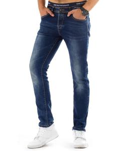 Spodnie jeansowe mskie niebieskie (ux0702)