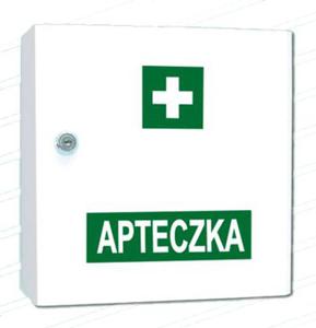 APTECZKA PIERWSZEJ POMOCY V4 W SZAFCE METALOWEJ - 2826499946