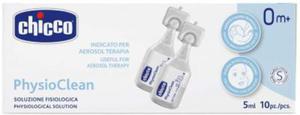 Chicco Physio Clean 5 ml10 sztuk Sl fizjologiczna do nebulizacji 5 ml 10 sztuk - 2872951036
