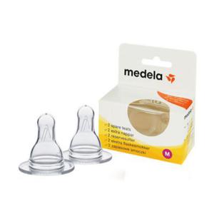 Medela smoczki do butelki /2szt rozm.M Smoczki do stosowania po okresie karmienia piersi - 2872951389